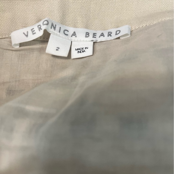 Veronica
Beard Brown and Cream A-Line Mini Skirt
Riel embellished cotton-canvas - Picture 6 of 6